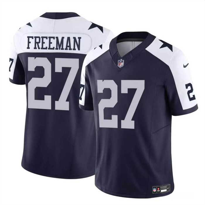 Men & Women & Youth Dallas Cowboys #27 Royce Freeman Navy White 2023 F.U.S.E Thanksgiving Vapor Untouchable Limited Stitched Football Jersey